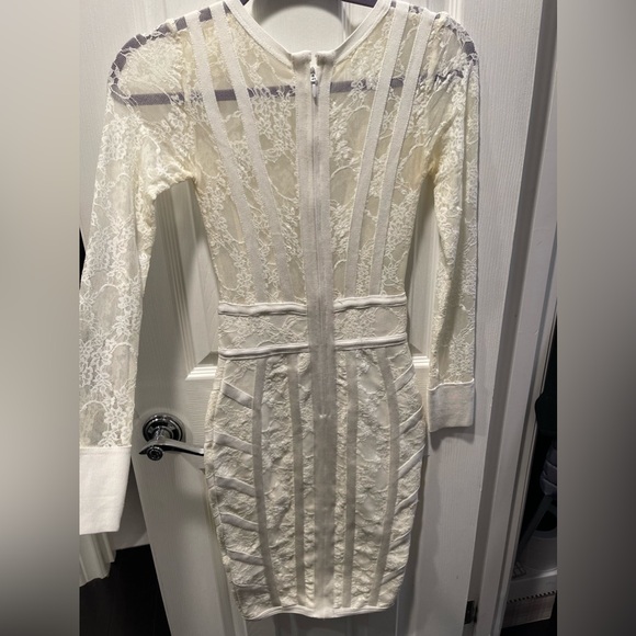 House of CB white lace bandage dress XS - Picture 4 of 8
